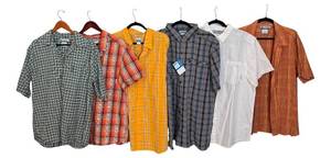 lot 246D image: LNDR - Set of 6 Columbia Short Sleeve Shirts Size Large Assorted Colors