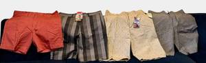 lot 249D image: MBR - Set of 4 Mens Shorts - J.Crew, North Face, Quik Silver, Assorted Styles and Sizes