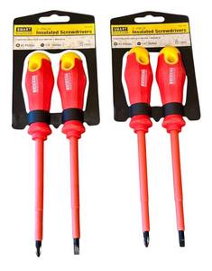 lot 276D image: MBR - 2 Sets of Smart Electrician Insulated Screwdrivers 2-Pack