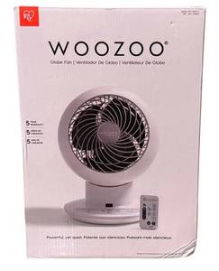 lot 286D image: Woozoo Globe Fan with Multi-Directional Oscillation and Remote