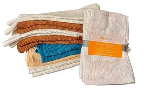 lot 290D image: LR - Set of 10 MKitchen Bar Mop Dishtowels Assorted Colors