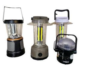 lot 301D image: G - Set of 3 Rechargeable LED Lanterns Including Dorcy and GuideMan