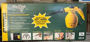 lot 318D image: G - Eureka Big Shot Enviro Steamer Handheld Steam Cleaner Model 351A