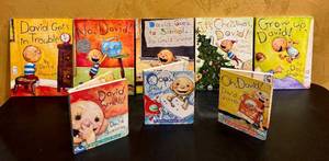 lot 322D image: LR - David Shannon Childrens Book Collection Including David Smells and No, David