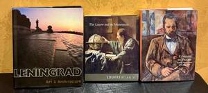 lot 330D image: Collection of 3 Art Books Leningrad Art & Architecture, The Louvre and the Masterpiece, Cezanne to Picasso