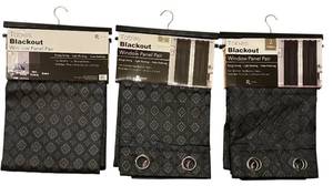 lot 389D image: Tobias Blackout Window Panel Pair 76 x 84 Inch, 2 Sets