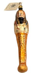 lot 393D image: Christopher Radko Egyptian Pharaoh Glass Ornament