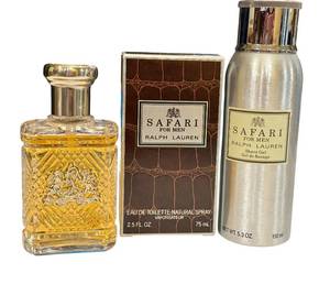lot 398D image: K - Ralph Lauren Safari for Men Eau de Toilette and Shave Gel Set