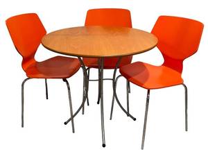 lot 6R image: LL  - Room and Board Chairs with Round Table