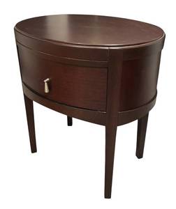 lot 8C image: LL  - Oval Side Table  Nightstand