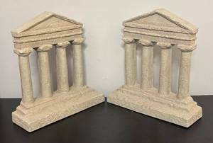 lot 508R image: O - Set of 2 Architectural Column Style Bookends