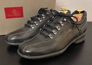lot 543R image: O - Cole Haan Mens Size 10 12 Black Leather Casual Shoes