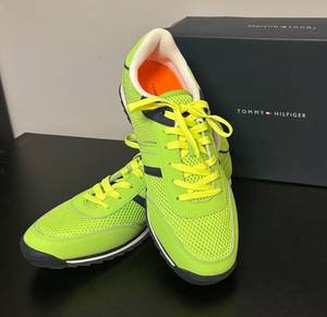 lot 568R image: O - Tommy Hilfiger Neon Green Shoes Size 10 12