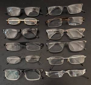 lot 612R image: O - Collection of 12 Assorted Reading Glasses