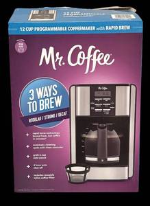 lot 660R image: LR - Mr. Coffee 12 Cup Programmable Coffeemaker with Rapid Brew