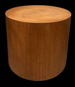 lot 692R image: LL  - Vintage Round Wooden Accent Table