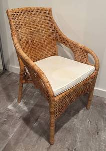 lot 699R image: LL  - IKEA Majby Wicker Armchair