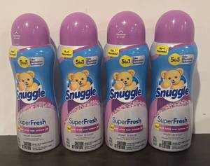 lot 737R image: LL - Set of 4 Bottles of Snuggle SuperFresh Violet Breeze Scent Boosters