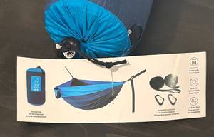 lot 742R image: LL  - Hidden Wild Double Travel Hammock with Storage Bag