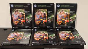 lot 749R image: LL  - Lot of 6 HP Everyday Photo Paper Glossy 8.5 x 11 Inch Sheets