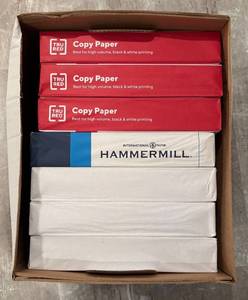 lot 754R image: LL  - Box of 7 Reams Hammermill and Tru Red Copy Paper