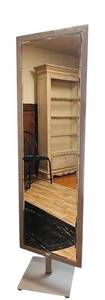 lot 213C image: BS - Swiveling Full-Length Floor Mirror with Metal Frame 20 x 66 Inches
