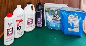 lot 402C image: BS - Collection of Redken and Salon Care Hair Developer and Bleach Products