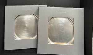lot 713C image: MB - Charter Club Home Silvertone Charger Plates Set of 8 in Boxes