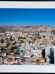 lot 720C image: BS - Panoramic Framed Print of Colorful Cityscape