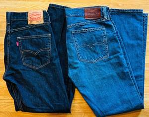 lot 774C image: MB - Levis 508 W33 L32 and Polo Ralph Lauren Denim Jeans Set