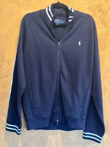 lot 775C image: MB - Polo by Ralph Lauren Navy Zip-Up Jacket Size Large