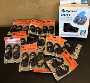 lot 787C image: MB - Yaktrax Pro Winter Traction Medium and 11 Cord Tighteners Set