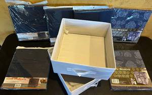 lot 790C image: LR - Set of 6 Collapsible Fabric Storage Drawers