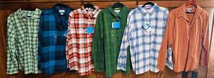 lot 834C image: O - Set of 6 Columbia Sportswear Mens Size Large Long Sleeve Shirts
