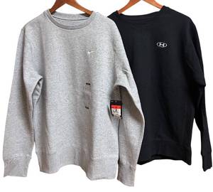 lot 672H image: MBR - Lot of 2 Size Large Sweatshirts Nike and Under Armour