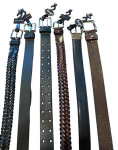 lot 673H image: MBR - Lot of 6 Size 36 Mens Belts Assorted Styles