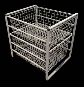 lot 882R image: LL  - Lee Rowan Metal Storage Bin Rack