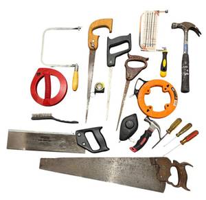 lot 885R image: LL  - Assorted Hand Tools Including Saws, Hammers, Screwdrivers and More