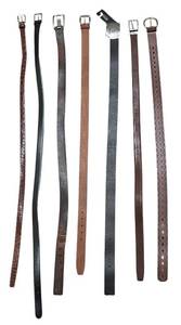 lot 891R image: O - Set of 8 Mens Leather Belts by Buffalo, Perry Ellis, David Bitton and More