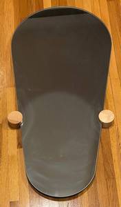 lot 909R image: MB - IKEA Spatta Wall Mirror with Birch Mounts