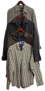 lot 934R image: MBC - Collection of 4 Mens Size Large Button-Up Shirts by Claiborne, IZOD, Perry Ellis and Columbia
