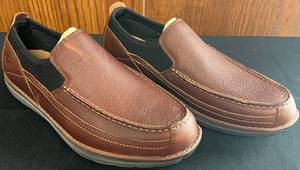lot 594N image: BR - Timberland Mens Barrett Slip-On Shoes Size 10.5 Brown