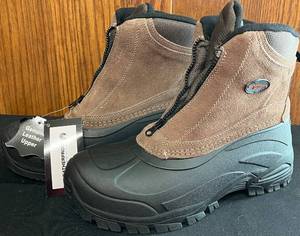 lot 599N image: BR - Weatherproof Taupe Waterproof Leather Winter Boots Size 11M