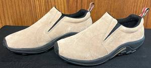lot 632N image: BR - Merrell Jungle Moc Slip-On Shoes Tan Suede Size 12M