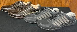 lot 635N image: BR - Set of 2 Madden M-Tourny Leather Shoes Size 10 Black and Brown