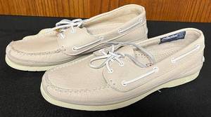lot 636N image: BR - Dexter Navigator II Boat Shoes Rice White Size 10.5 M with Box