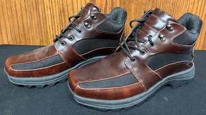 lot 639N image: BR - Rockport XCS Waterproof Boots Size 10 Mens Leather and Mesh