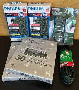 lot 82C image: LR - Holiday Light Set with Power Stake and Extension Cord