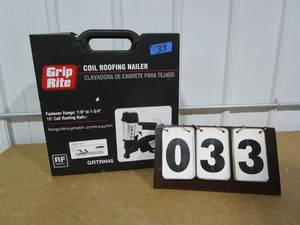 lot 33 image: Grip Rite Coil Roofing nailer