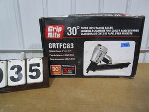 lot 35 image: Grip Rite Paper Tape Framing Nailer